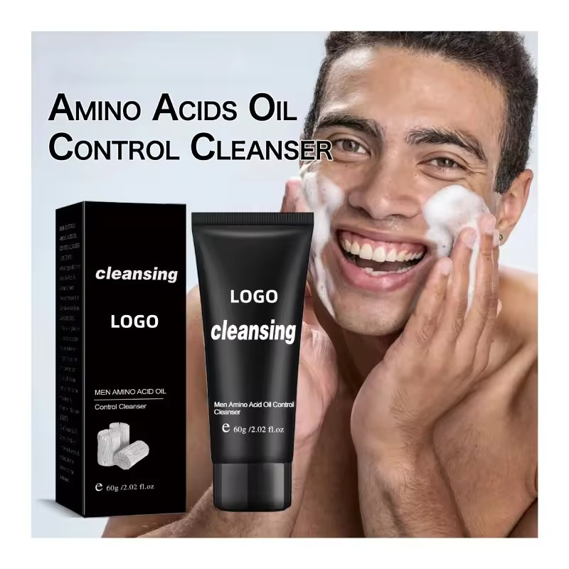 Bamboo Charcoal Powder Facial Cleanser For Men